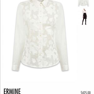 Anne Fontaine Ermine White Blouse